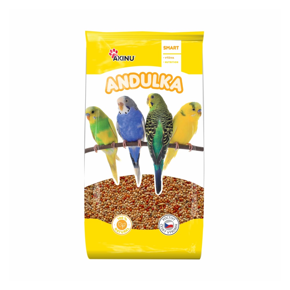 Akinu PAPKY Kompletní krmivo pro andulky 1 kg