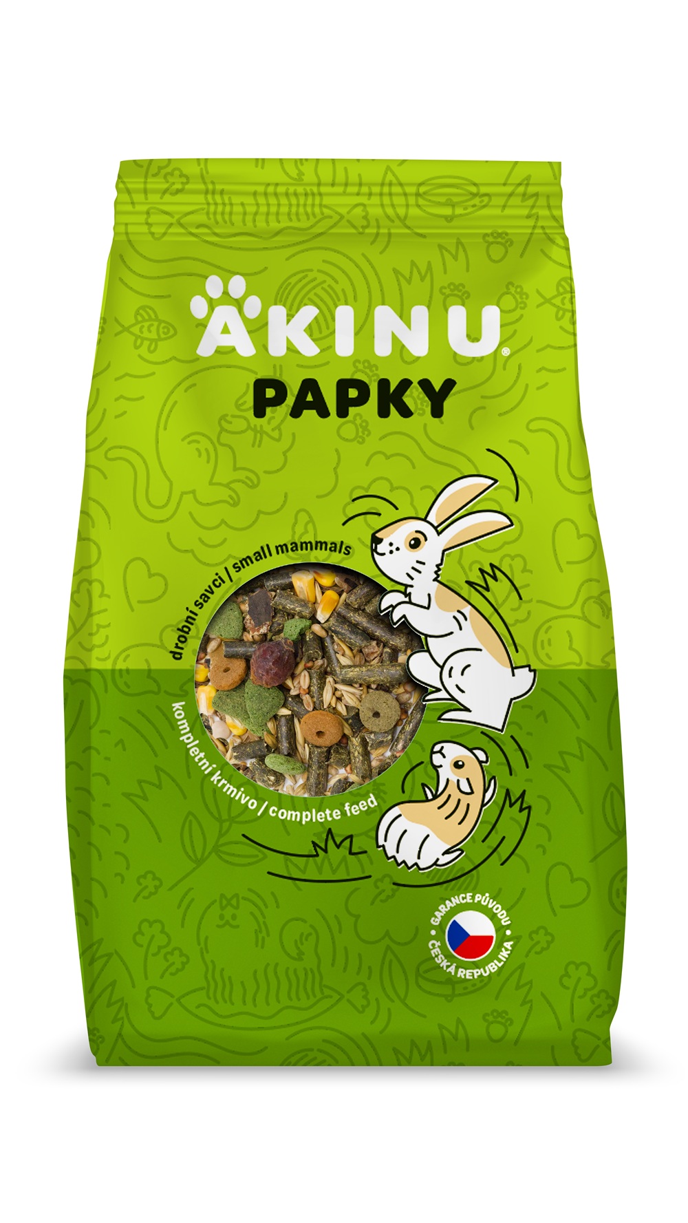 Akinu PAPKY Kompletní krmivo pro drobné savce 1 kg