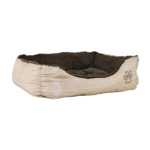 Akinu Pelech nylon & fleece pro psy béžová / hnědá s tlapkou M 75 x 58 Barva: Béžová