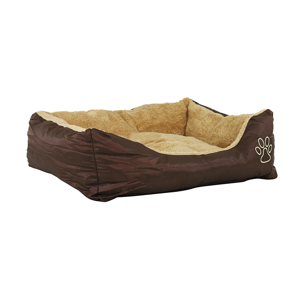 Akinu Pelech nylon & fleece pro psy béžová / hnědá s tlapkou M 75 x 58 Barva: Béžová