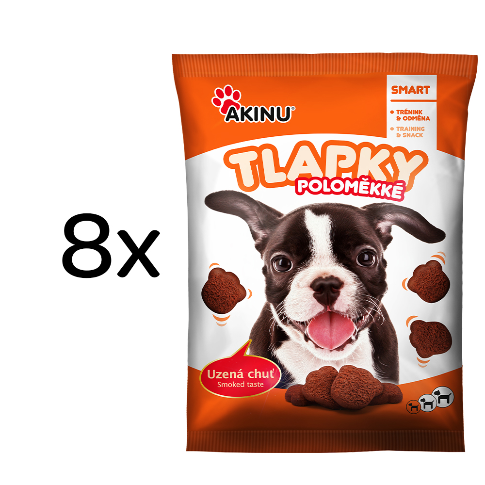 Akinu Poloměkké tlapky pamlsek pro psy 8 x 400 g