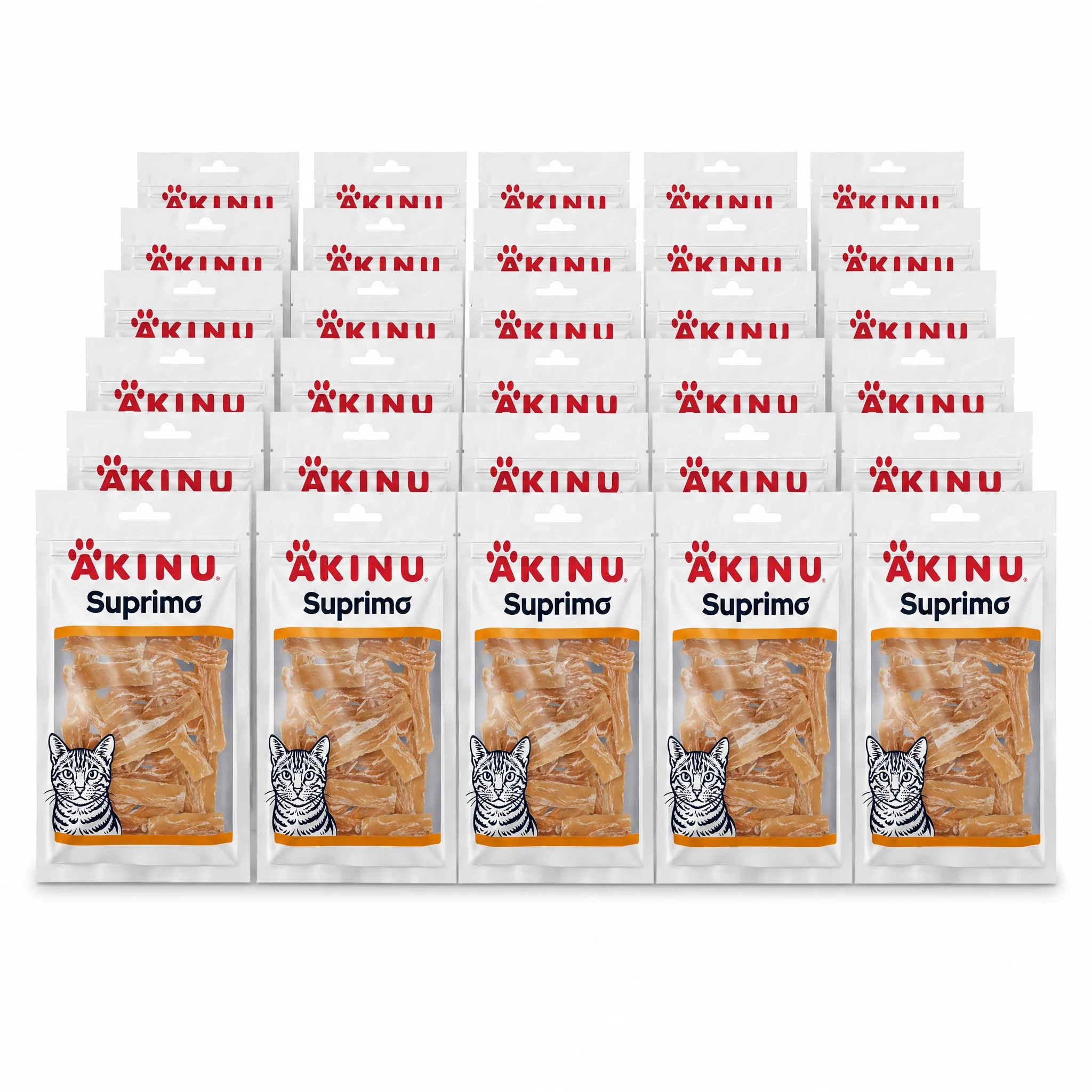 Akinu SUPRIMO Kuřecí plátky pro kočky mramorované 30 x 50 g