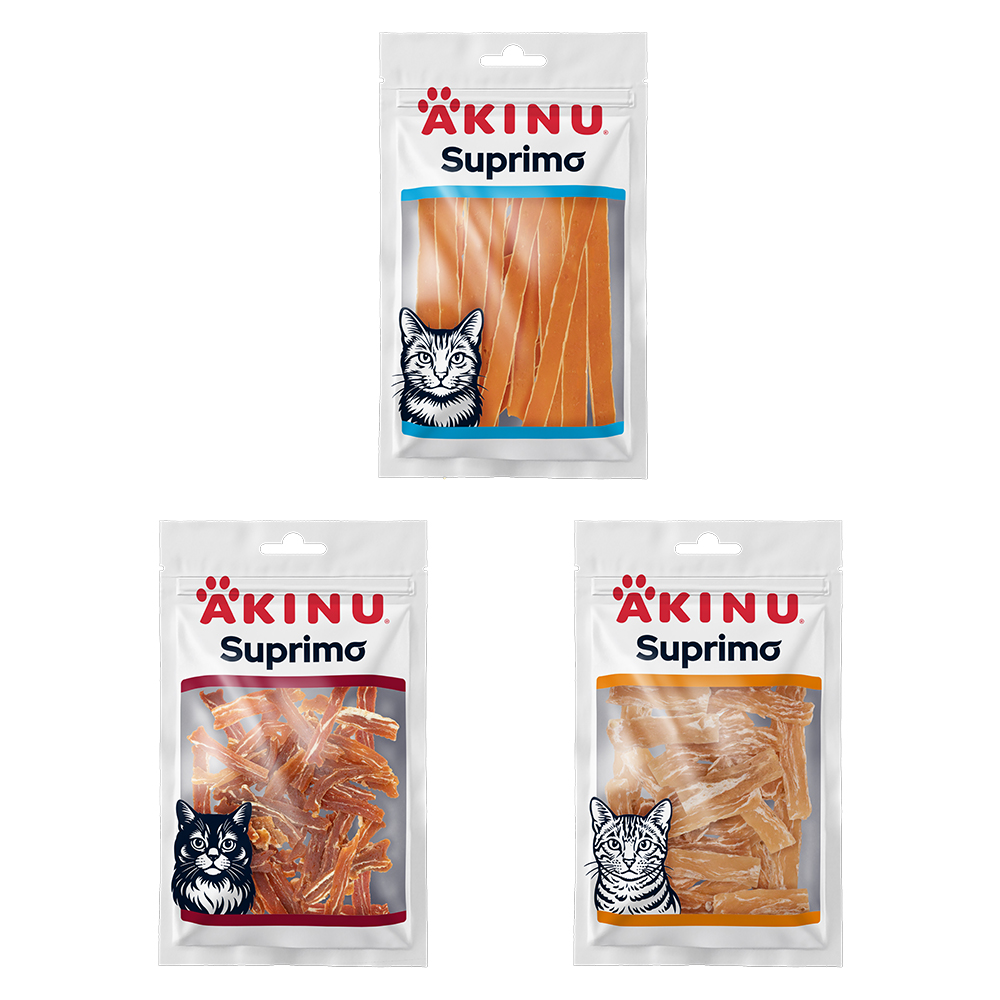 Akinu SUPRIMO MIX pamlsky pro kočky 3 x 50 g
