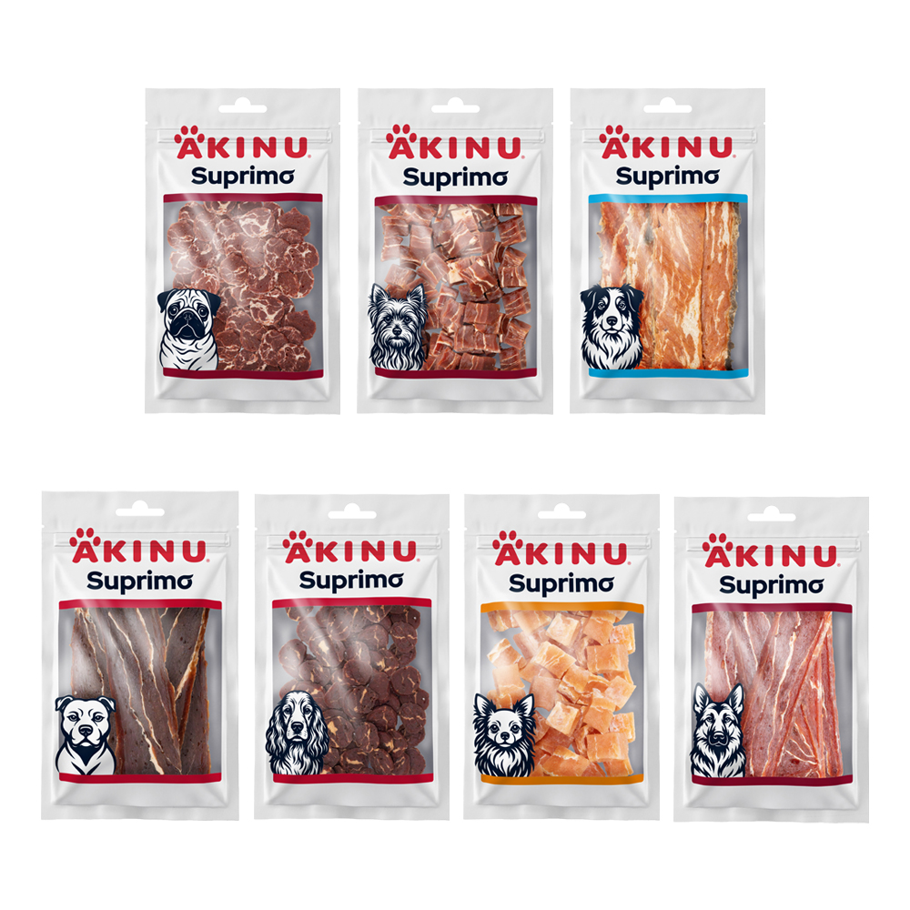 Akinu SUPRIMO MIX pamlsky pro psy 7 x 75 g