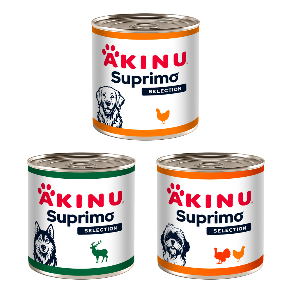 Akinu SUPRIMO SELECTION MIX konzervy pro psy 3 x 400 g
