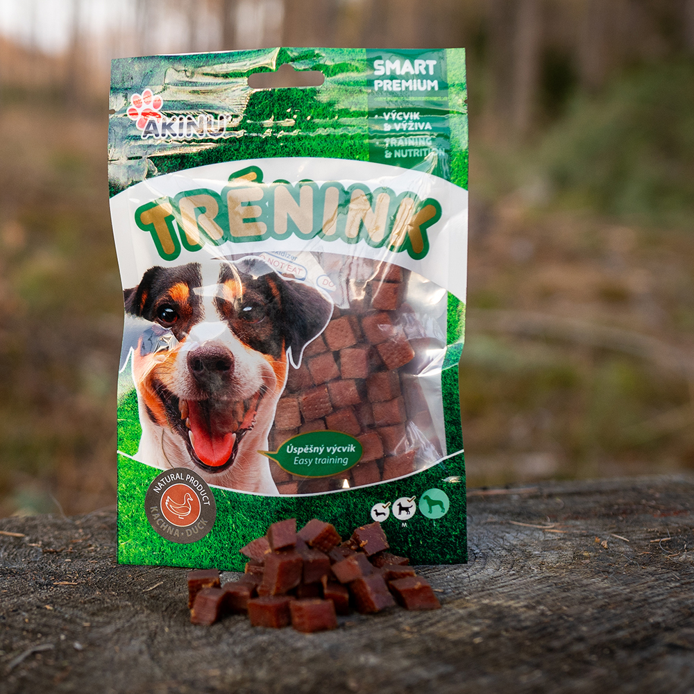 Akinu Trénink Kachní kostky pamlsek pro psy 120 g