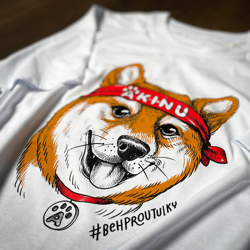 Akinu Unisex tričko – Běhejme a pomáhejme útulkům Velikost: 3XL
