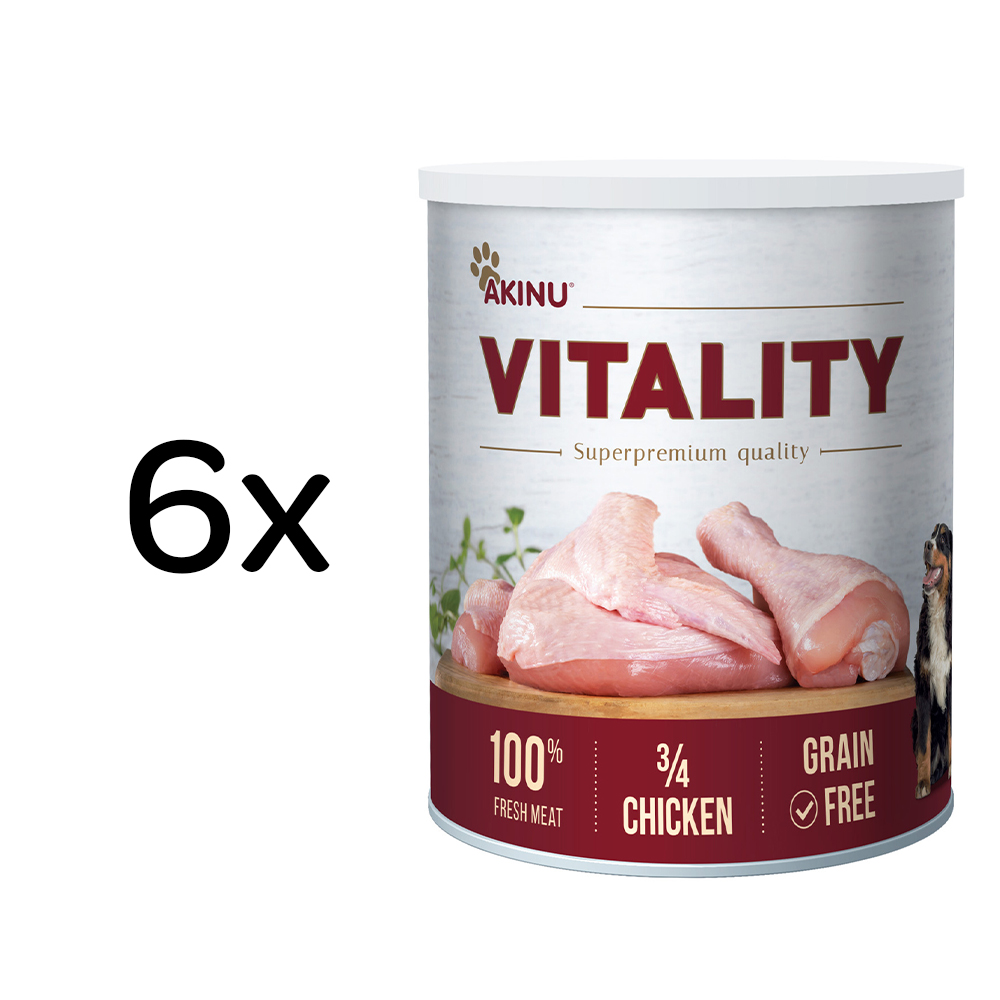 Akinu VITALITY 3/4 Kuřete 6 x 800 g