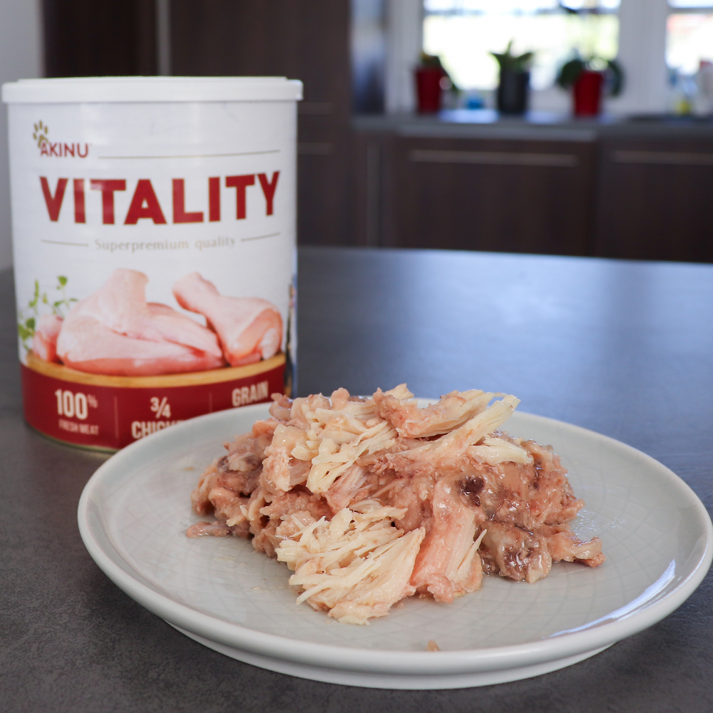 Akinu VITALITY 3/4 Kuřete konzerva pro psy 800 g