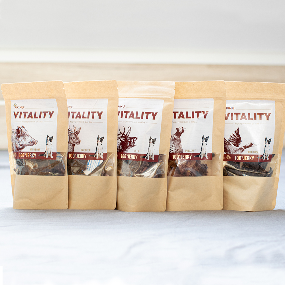 Akinu VITALITY Jerky BOX pamlsek pro psy