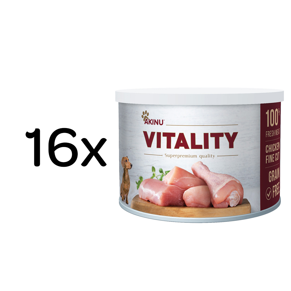 Akinu VITALITY Kuře jemně krájené 16 x 200 g
