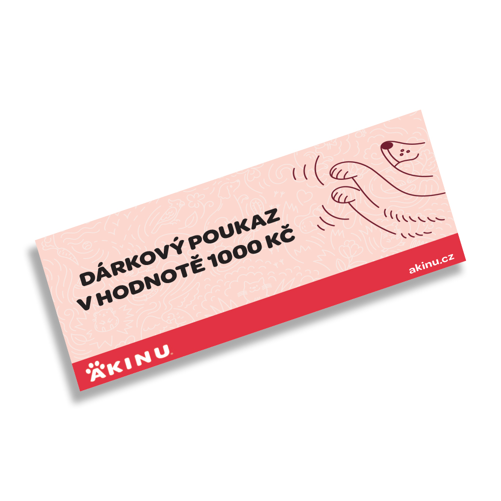 Akinu dárkový poukaz v hodnotě 1000 Kč