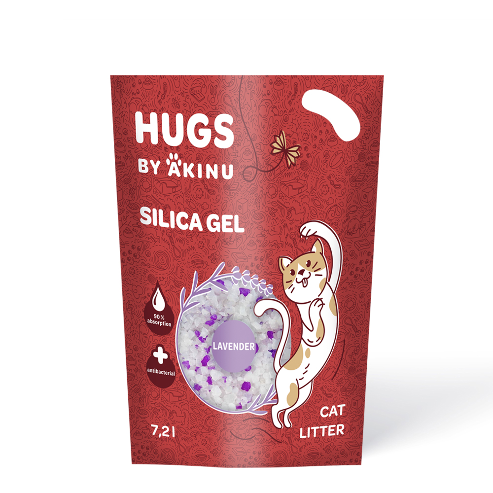 HUGS by Akinu Silika gel levandule stelivo pro kočky 7