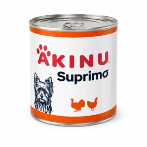 Akinu SUPRIMO Mleté s krůtím konzerva pro psy 400 g
