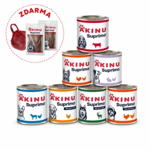 Akinu Suprimo Menu na cesty pro psy