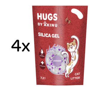 HUGS by Akinu Silika gel levandule stelivo pro kočky 4 x 7