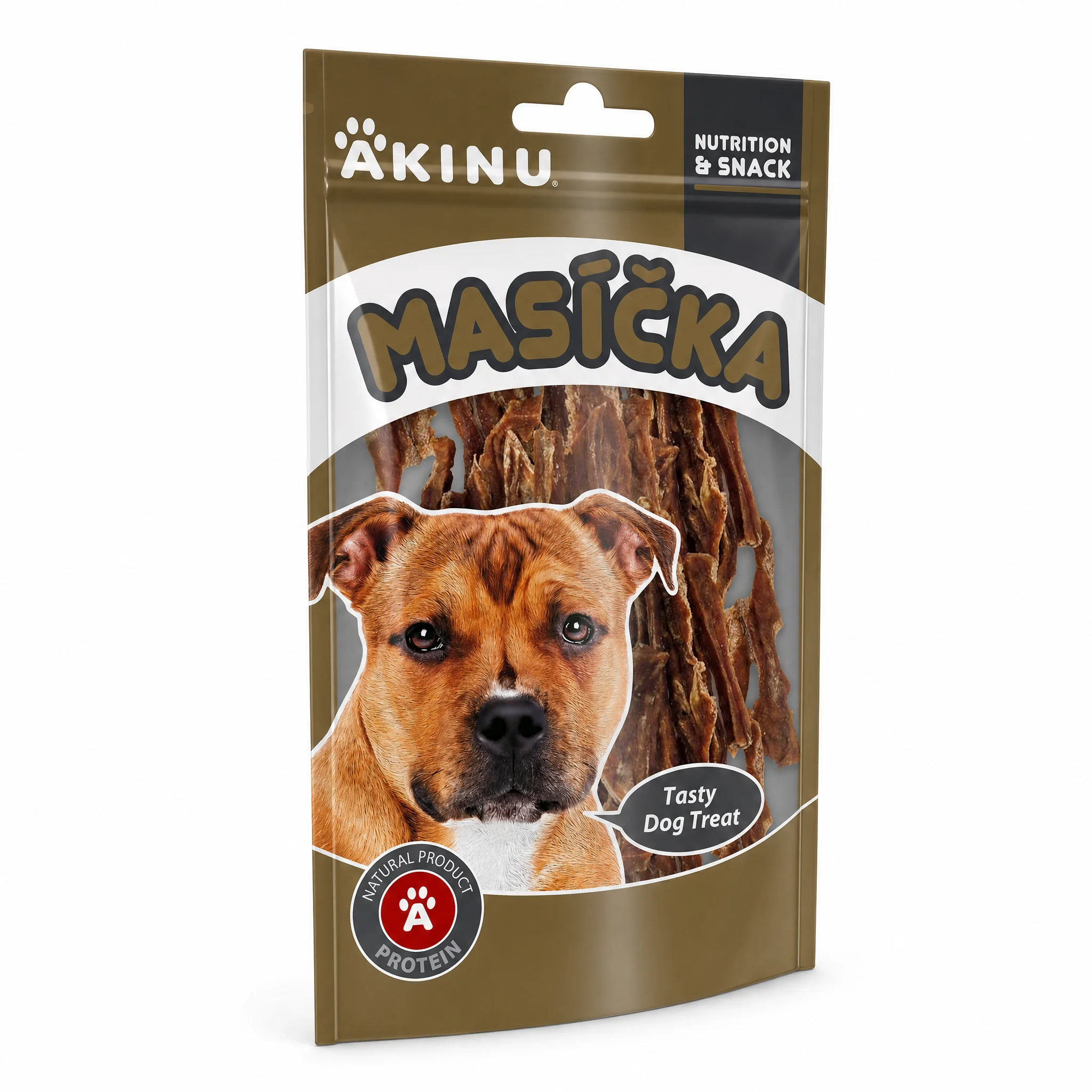 Akinu MASÍČKA Hovězí stripsy pamlsek pro psy 75 g