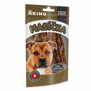 Akinu MASÍČKA Hovězí stripsy pamlsek pro psy 75 g