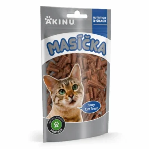 Akinu MASÍČKA Jehněčí kousky pamlsek pro kočky 50 g