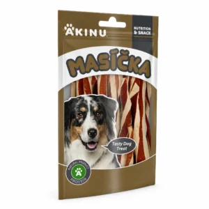 Akinu MASÍČKA Jehněčí twister pamlsek pro psy 75 g