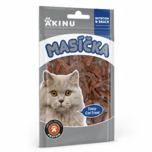 Akinu MASÍČKA Kachní nudličky pamlsek pro kočky 50 g