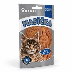 Akinu MASÍČKA Králičí nudličky pamlsek pro kočky 50 g
