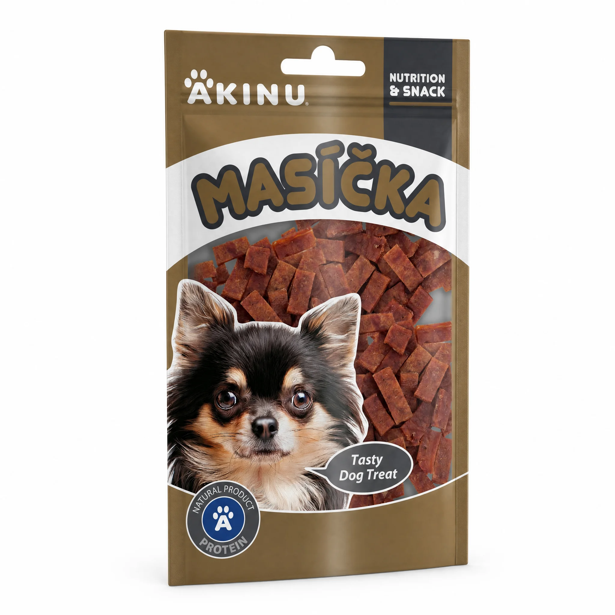 Akinu MASÍČKA Králičí pásky pamlsek pro psy 75 g