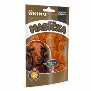 Akinu MASÍČKA Kuřecí chipsy pamlsek pro psy 75 g