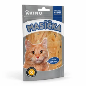 Akinu MASÍČKA Kuřecí řezanky pamlsek pro kočky 50 g