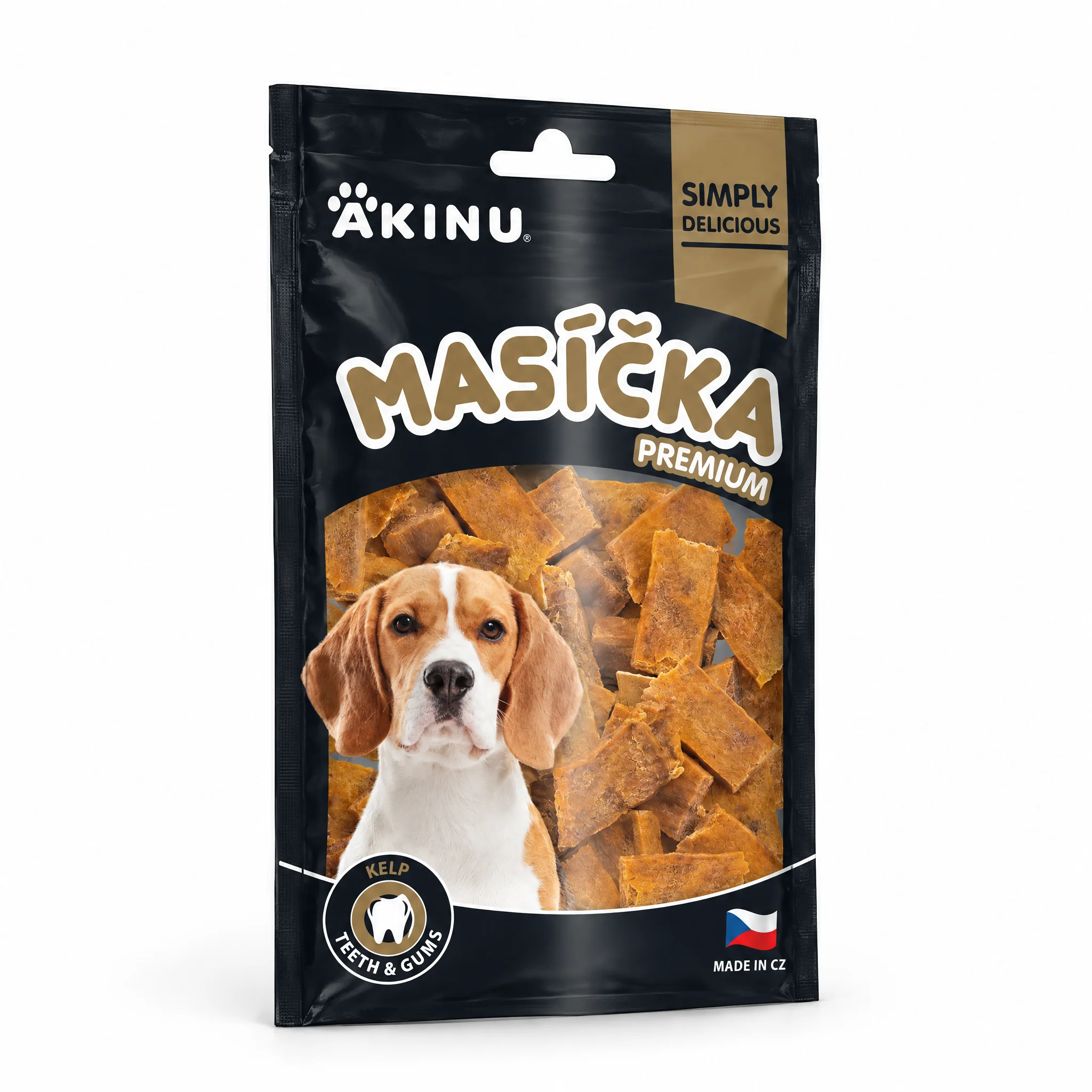 Akinu MASÍČKA PREMIUM Dental pamlsek pro psy 75 g