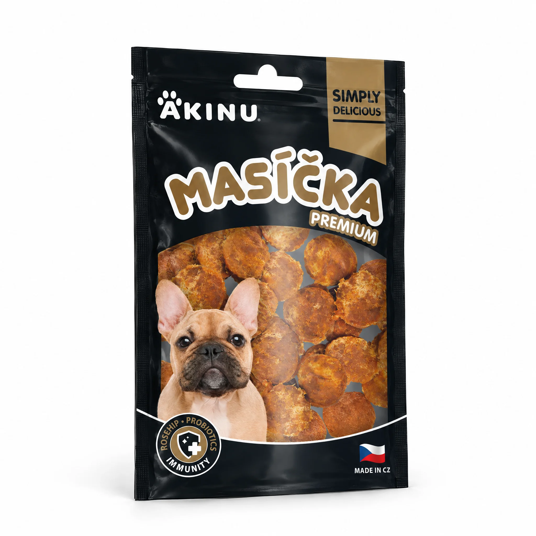 Akinu MASÍČKA PREMIUM Immunity pamlsek pro psy 75 g