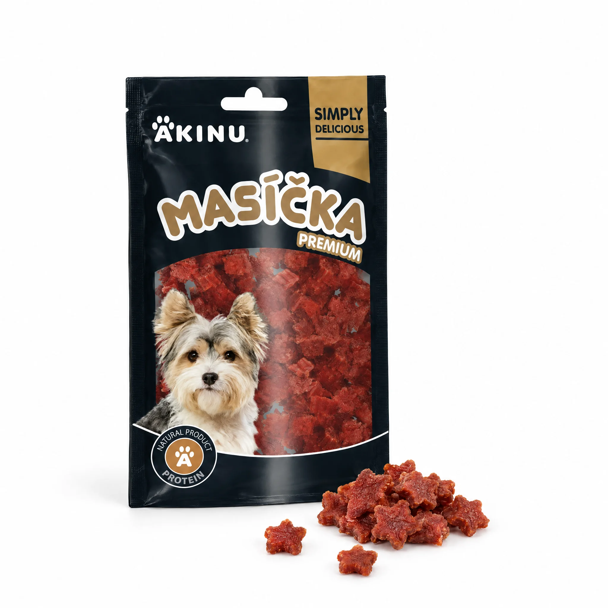 Akinu MASÍČKA PREMIUM Kachní maso pamlsek pro psy 75 g