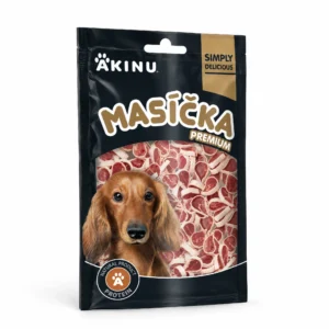 Akinu MASÍČKA PREMIUM Mini kachna pamlsek pro psy mramorovaný 75 g