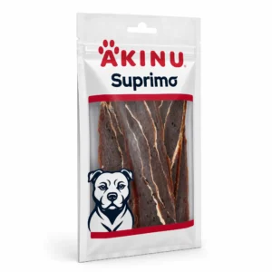Akinu SUPRIMO Hovězí měkké plátky pamlsek pro psy mramorovaný 75 g