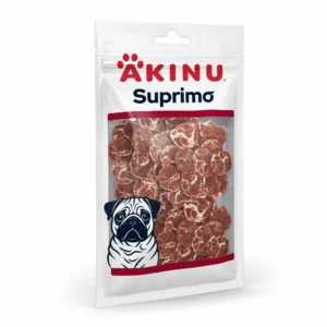 Akinu SUPRIMO Kachní s treskou mini steak pamlsek pro psy 75 g