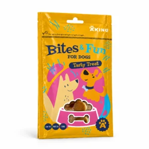 Akinu BITES & FUN Kuřecí chipsy pamlsek pro psy 85 g