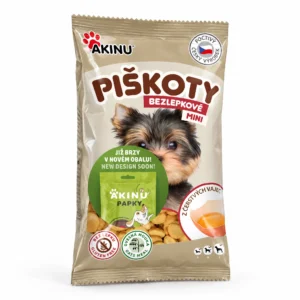 Akinu Bezlepkové Mini piškoty pamlsek pro psy 120 g