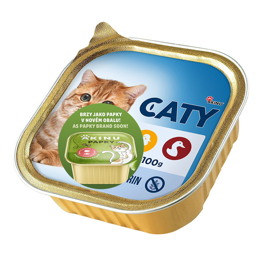 Akinu CATY Kuřecí & kachní paštika pro kočky 100 g