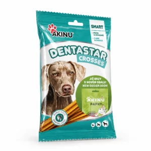 Akinu DENTASTAR Tyčky pamlsek pro psy dentální žvýkací 7 ks