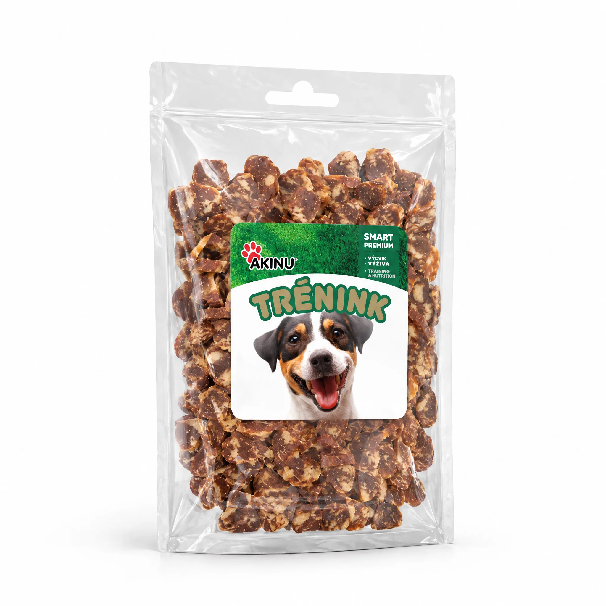Akinu Jehněčí & treska lupínky pamlsek pro psy 1 kg