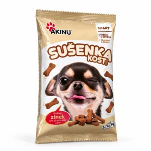 Akinu Kosti sušenka se zinkem pamlsek pro psy 400 g
