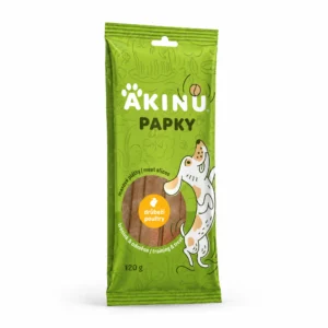 Akinu PAPKY Drůbeží plátky pamlsek pro psy 120 g