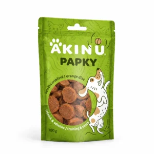 Akinu PAPKY Kolečko oranžové pamlsek pro psy 100 g