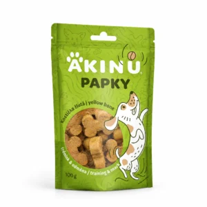 Akinu PAPKY Kostička žlutá pamlsek pro psy 100 g