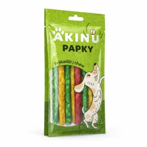Akinu PAPKY Tyčinky pamlsek pro psy vícebarevné žvýkací 12