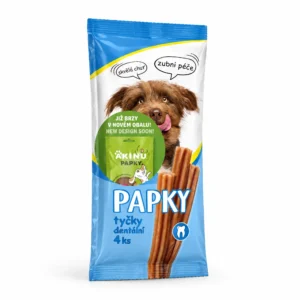 Akinu PAPKY Tyčky pamlsek pro psy dentální 4 ks