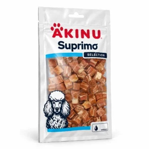 Akinu SUPRIMO SELECTION Losos kostky pamlsek pro psy mramorovaný 75 g