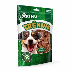 Akinu Trénink Jehněčí & treska lupínky pamlsek pro psy 120 g