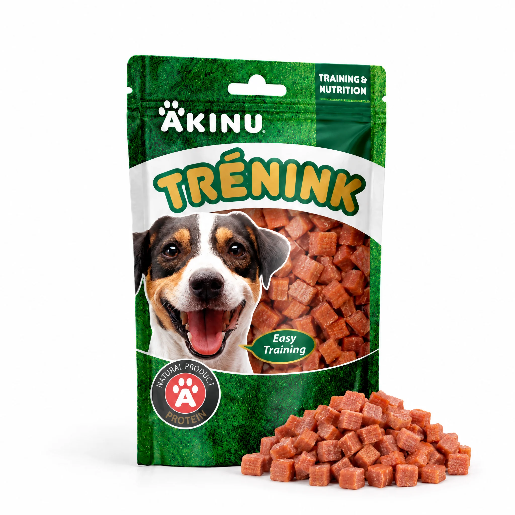 Akinu Trénink Lososové kostky pamlsek pro psy 120 g