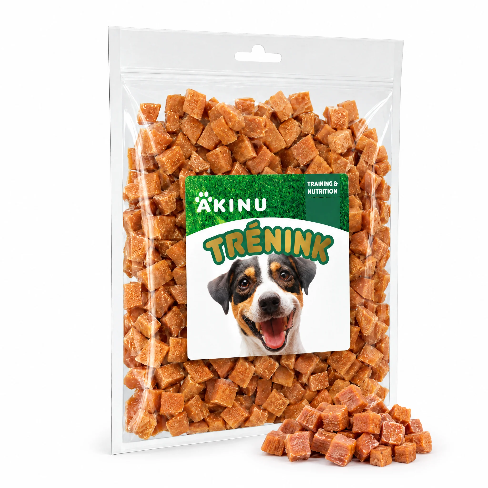 Akinu Trénink Lososové kostky pamlsek pro psy 400 g